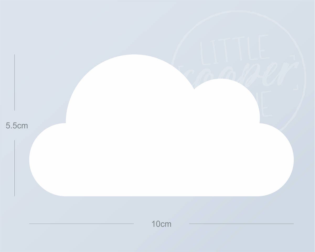  Cloud  Vinyl Wall Decal Stickers  Set of 20 40 60 80 100 