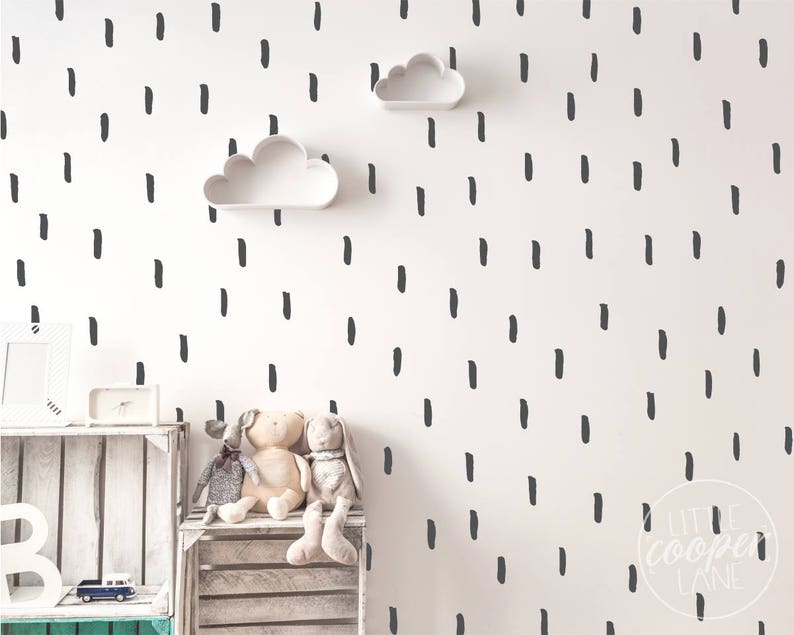 Paint Brush Strokes Wall Decals Vinyl Stickers Wallpaper Etsy