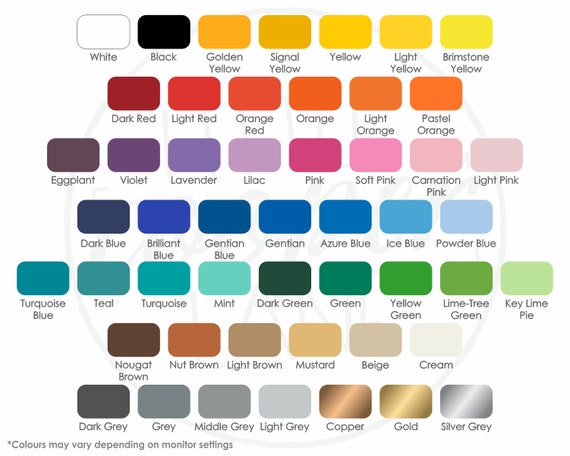 Cooper Lighting Color Chart