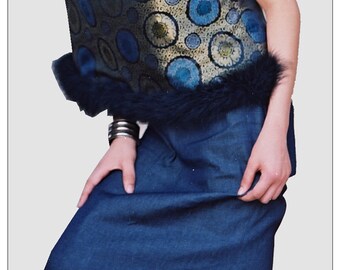 Asymmetric top + skirt bedecked flower