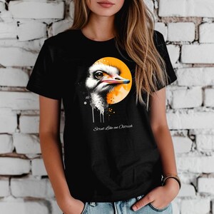 Ostrich T-Shirt, Animal Shirt, Bird Lover&#39;s Shirt, Ostrich Design, Wildlife Shirt, Ostrich Gift, Ostrich Graphic T-Shirt, Nature Lover shirt