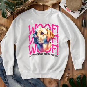 Labrador Sweatshirt, Labrador Mom Gift, Dog Lover Shirt, Lab Mom Sweatshirt, Labrador Mom Sweatshirt, Lab Sweatshirt, Gift For Her, Lab Mom