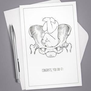 Greeting Card, New Baby, Congrats, You Did It, Stationery, Note Card, Congratulations, Baby Shower, New Parents, Funny Card, Hilarious