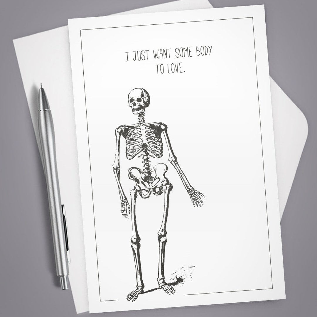 Skeleton Card Decoration Skeleton Card Decoration