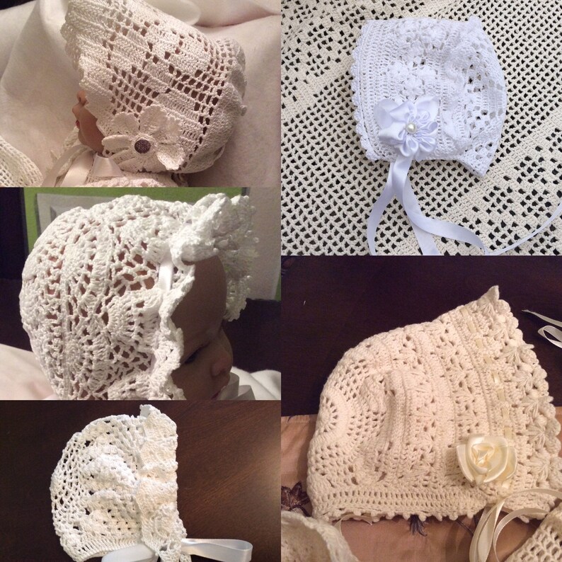 Crochet Patterns of 5 Different Christening Etsy
