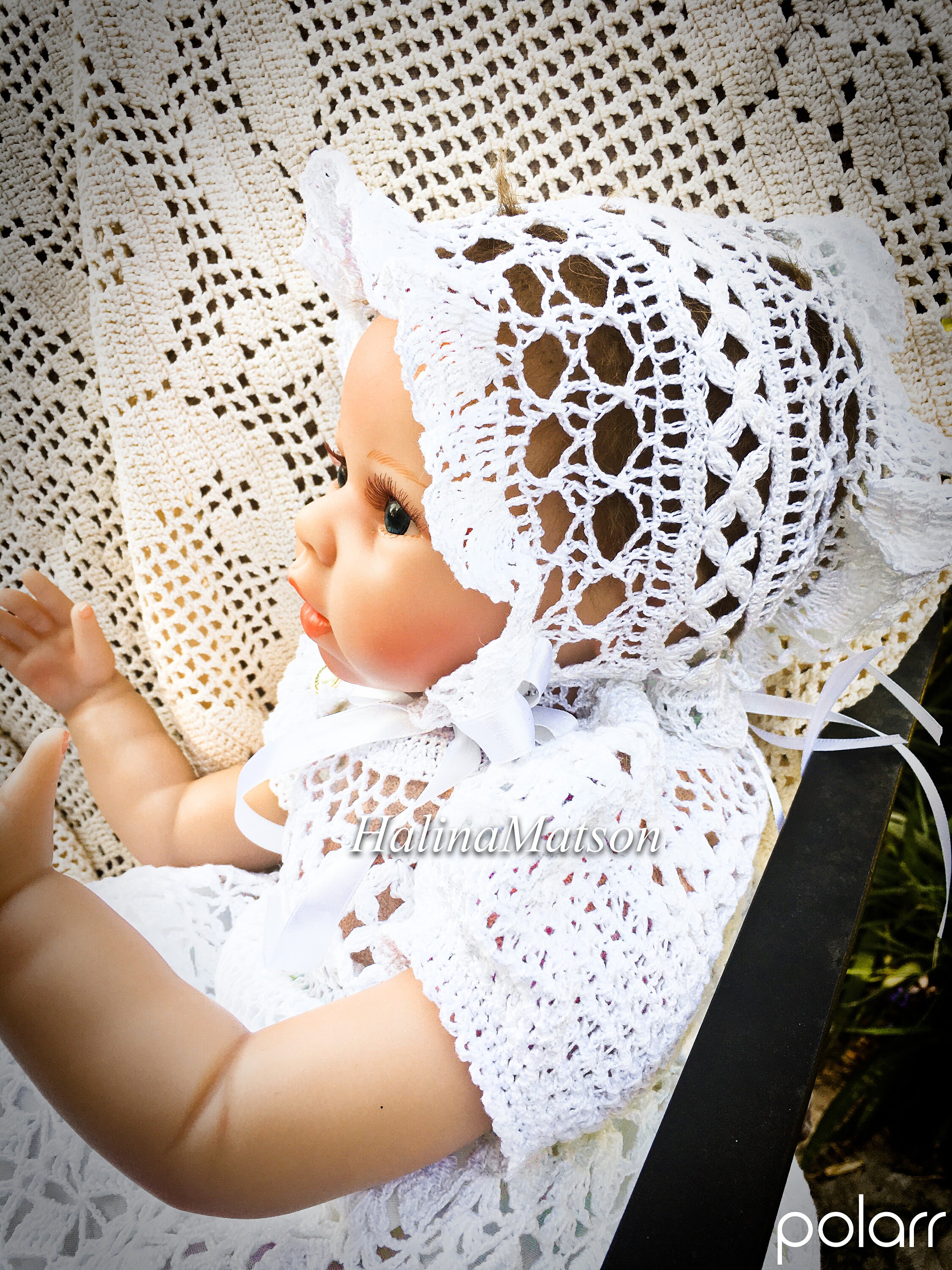 and Booties Baby Jane Christening Thread Crochet Etsy