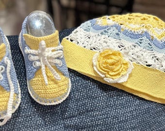 Samantha hat and shoes thread crochet pattern, toddler girl hat and shoe pattern, thread crochet, pattern, toddler, shoes, hat, crochet,