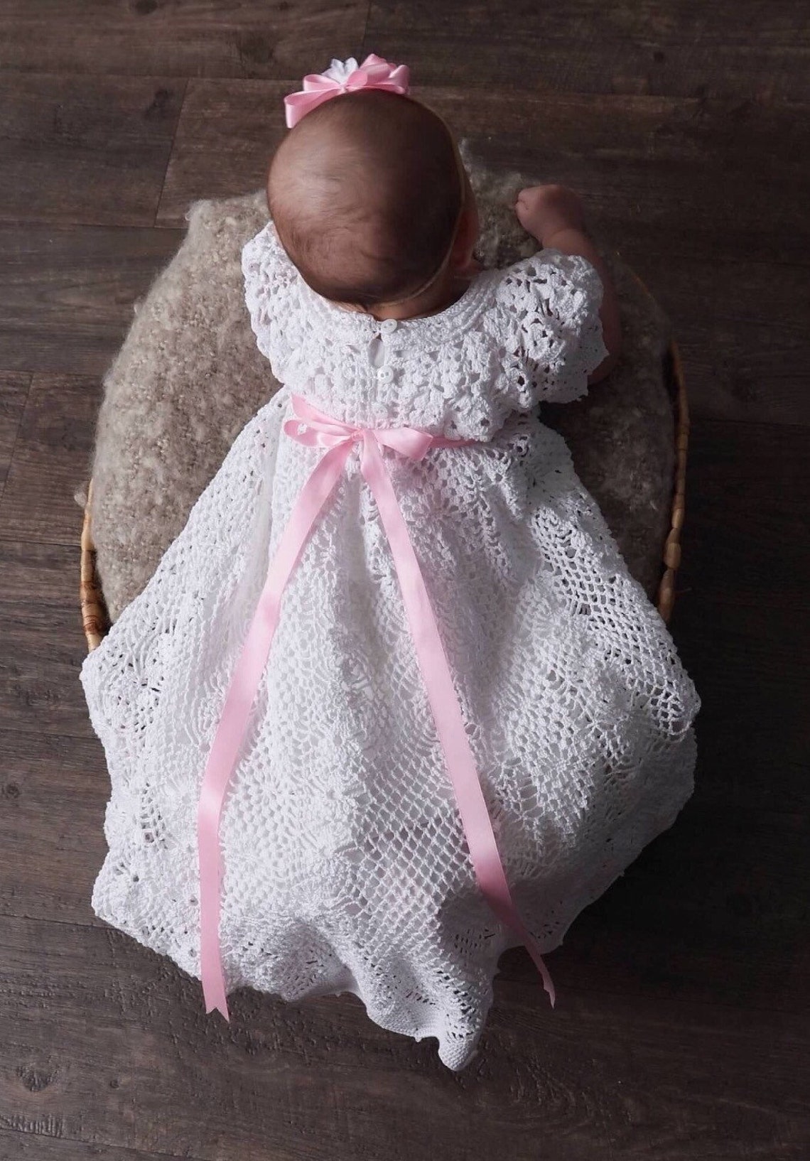 Gown Heirloom Vintage Christening Pattern Crochet Christening Etsy 