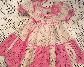 Summer dress floral and scroll crochet toddler pattern, filet crochet toddler dress, baby crochet dress pattern, party dress, Sunday best