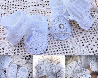 Booties baby Jane crochet thread christening pattern, baby crochet, thread crochet booties, baby booties, christening shoes, crib shoes,