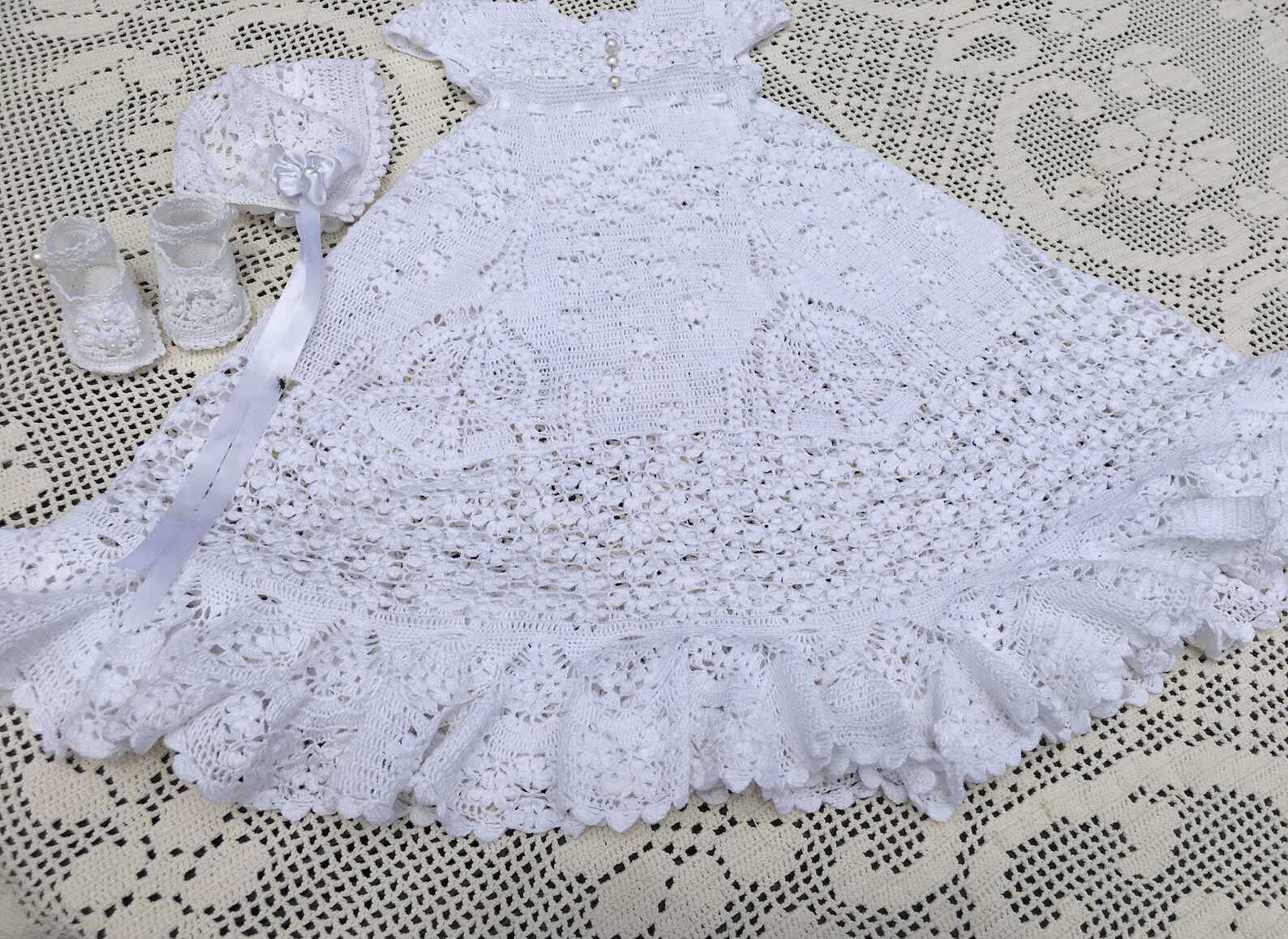 5 Crochet Patterns of Christening Gowns at a Special Discount Etsy