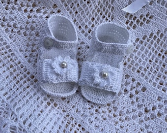 sandals Fannie christening thread crochet pattern, baby sandals, christening sandals, crochet pattern, crib shoes, baby booties, crochet,