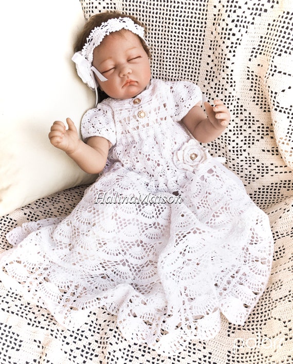 crochet baby blessing dress pattern