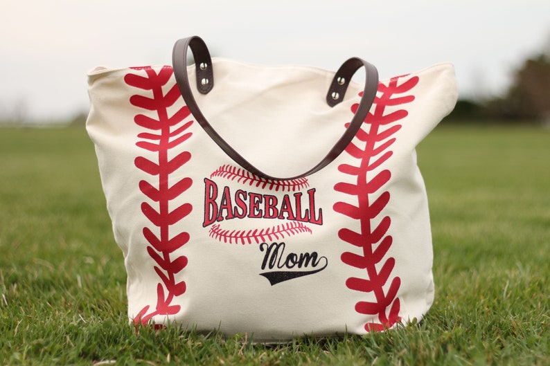 Glitter Personalized Extra Large Baseball TotePersonalized Baseball BagPersonalized Baseball PursePersonalized Baseball Handbag