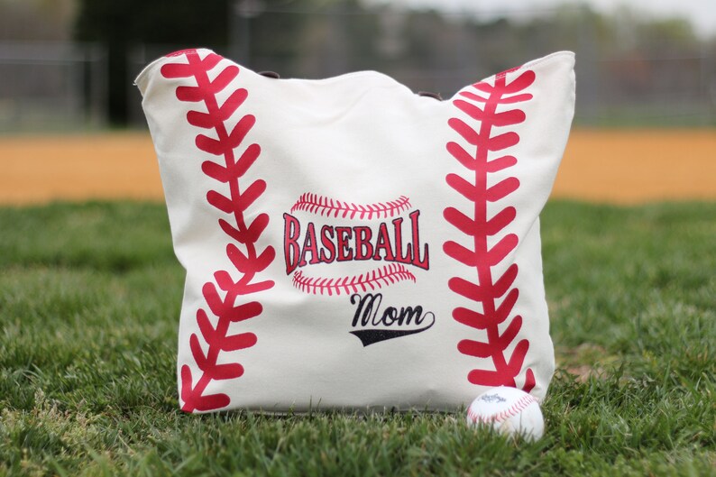 Glitter Personalized Extra Large Baseball TotePersonalized Baseball BagPersonalized Baseball PursePersonalized Baseball Handbag