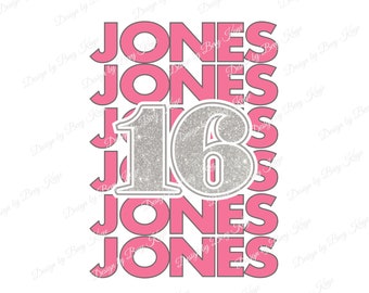 Custom Digital Racing Design Request: Personalized "Jones 16" Sublimation or DTF Instant Digital Design Download/No Product Will Ship