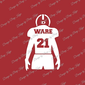 Custom Design Request: Instant SVG Design Download of Football Player SVG Format For Cutting HTV/Instant Design Download/No Product Ships