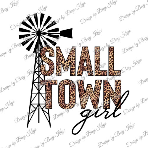 Instant Download of small Town Girl With Windmill - Etsy