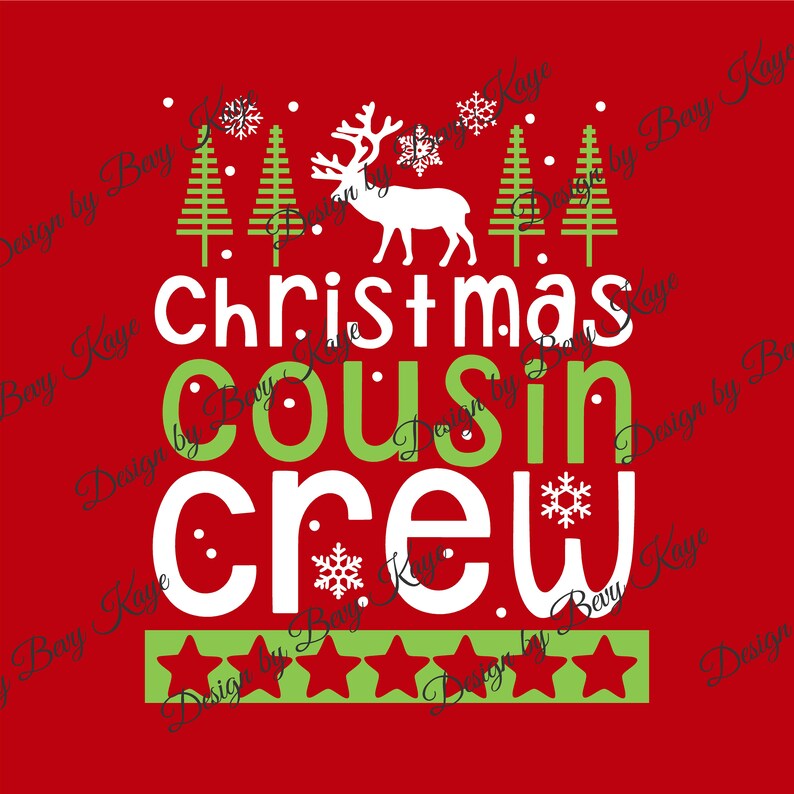 Download Digital SVG Design Download of Christmas Cousin Crew in ...