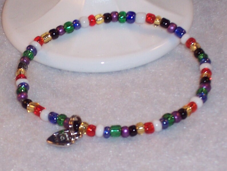 Salvation Stretch Bracelet. Colors of Faith. Christian Etsy