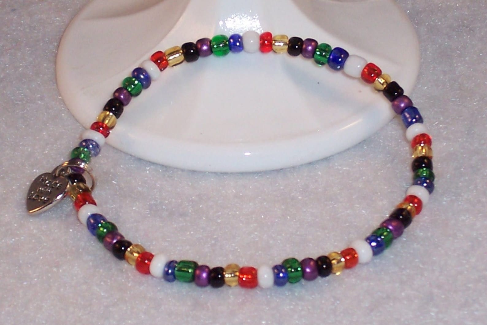 Salvation Stretch Bracelet. Colors of Faith. Christian Etsy