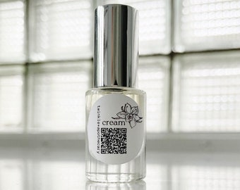 Cream | Single Note Layering Scent | Natural Vanilla Fragrance | Gender Neutral | Vegan | Organic | Spray Perfume | Sweet | Perfume Layering