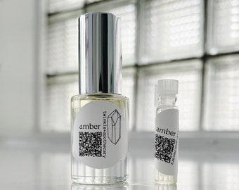 Amber | Single Note Layering Scent | Gender Neutral Natural Fragrance | Organic | Vegan | Essential Oils | Woodsy | DIY Perfume Layering