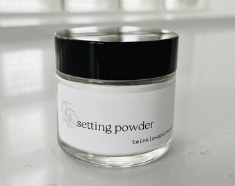 Setting Powder | Natural Face Powder | Sets Foundation | Gives Skin A Natural Matte Finish | Ylang Ylang | Geranium | Oily to Normal Skin