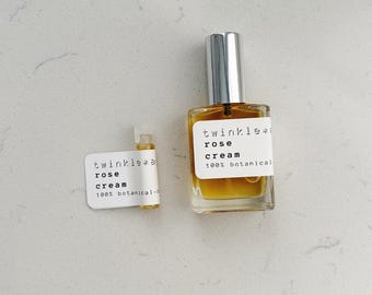 Perfume de crema de rosas / Almendra, cardamomo, vetiver / Aroma floral y cálido