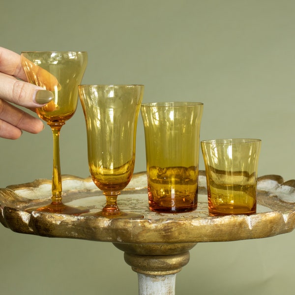 Depression Era Liquor Glasses Etsy
