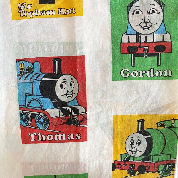 Thomas the Train Sheets, Thomas the tank engine bedding, Vintage Toddler Bedding, Thomas bedding, Vintage twin sheet set