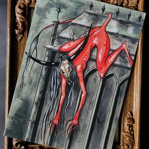 Gravebeast - Fine Art Print - Demon Art print - Satyr Art Print - Fantasy Lovers Gifts - Witchy Gifts