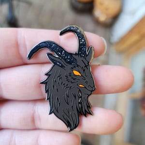 Follow Me To Hell -Goat Enamel Pin - Goat Jewelry - Wearable Dark Art - Devil Pin - Satan Pin - Lucifer Pin - Goat Brooch
