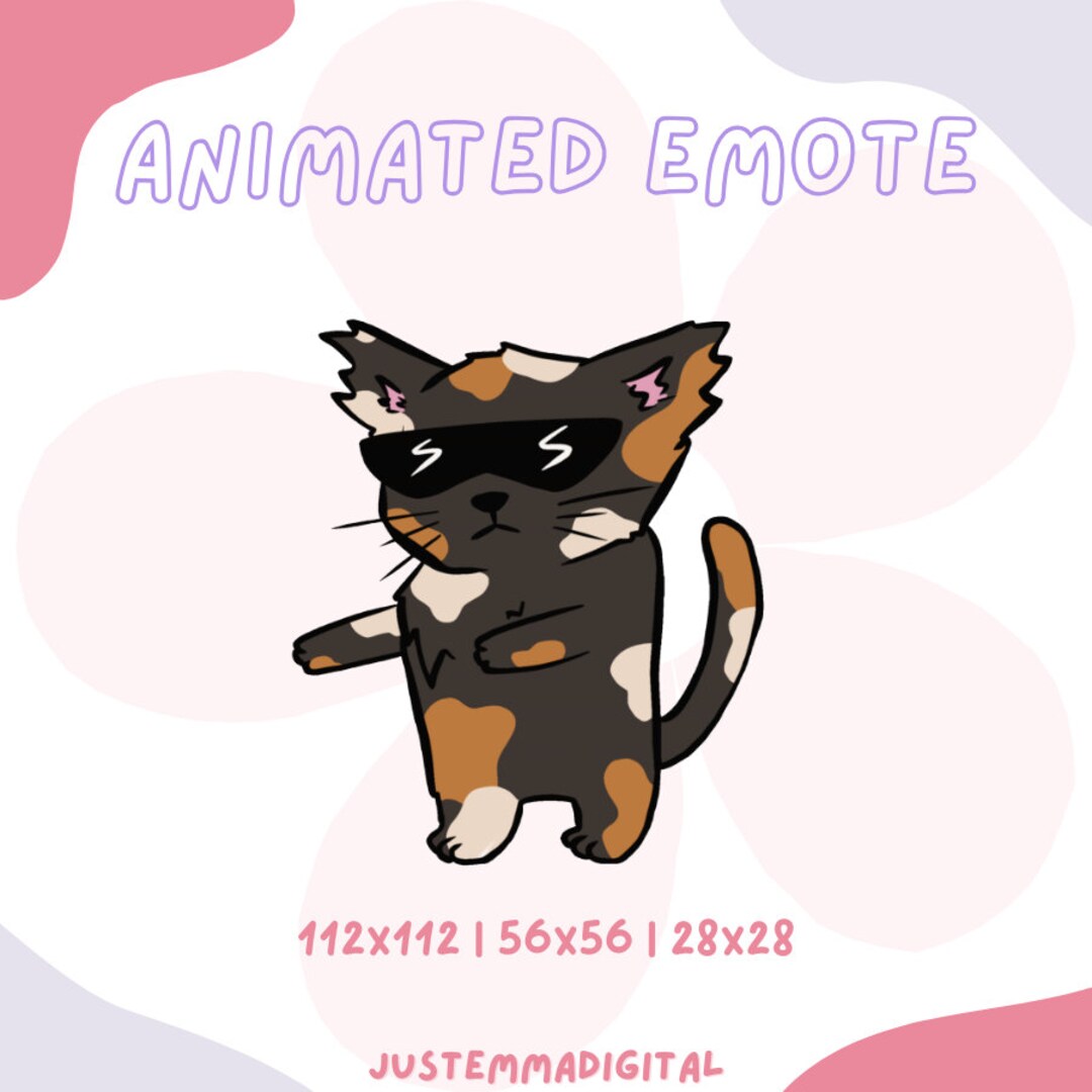 Calico Cat Dancing Animated Emote - Etsy