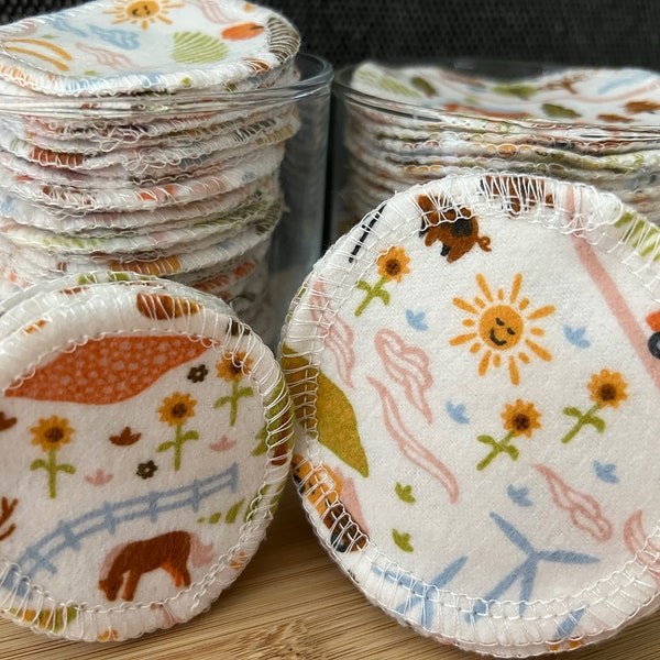 Reusable Cotton Rounds Etsy