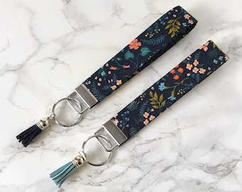 Rifle Paper Co Wristlet Keychain, Girly Keychain, Key Fob Wristlet, Gift for Her, Key Wristlet, Keychain Wristlet, keychain for woman