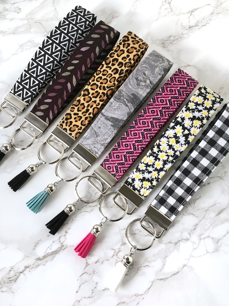 Custom Wristlet Keychain for Women Keychain with tassel Key Etsy