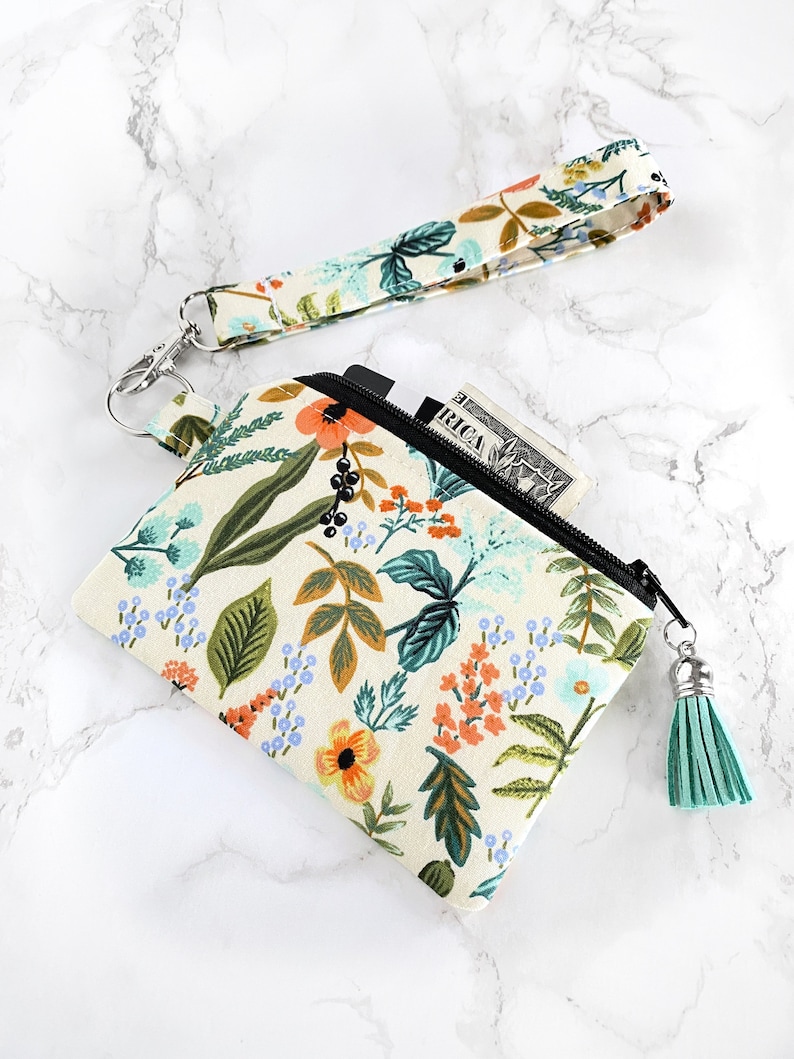Keychain Wallet Wristlet for Women Rifle Paper Co Wallet Etsy