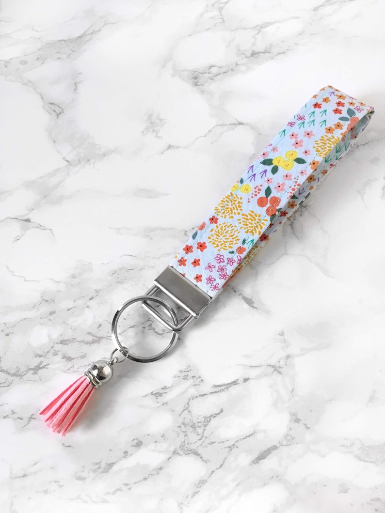 Floral Wristlet Keychain for Women Key Wristlet Gift for Her Etsy
