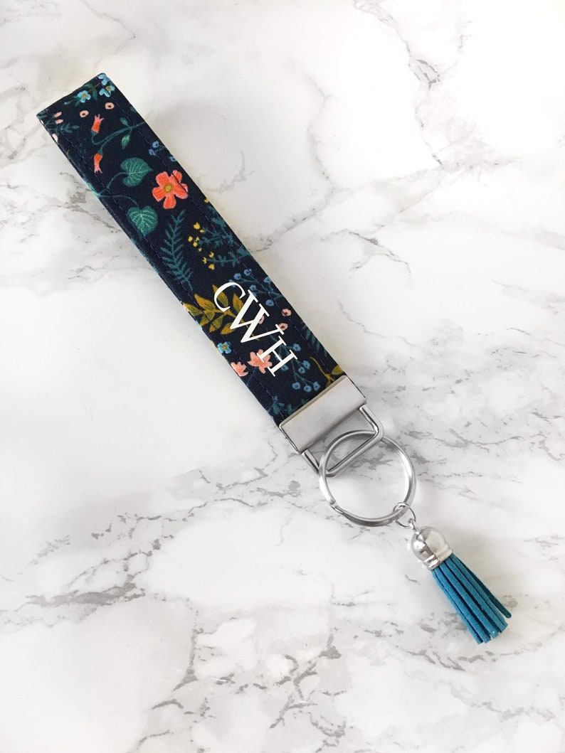 Rifle Paper Co Personalized Wristlet Keychain Gift for Her Etsy