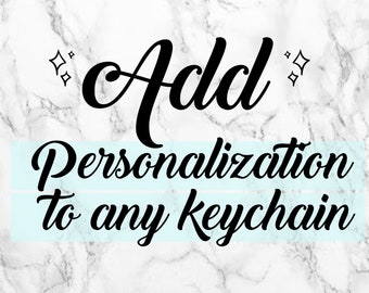 Add Personalization to ONE keychain