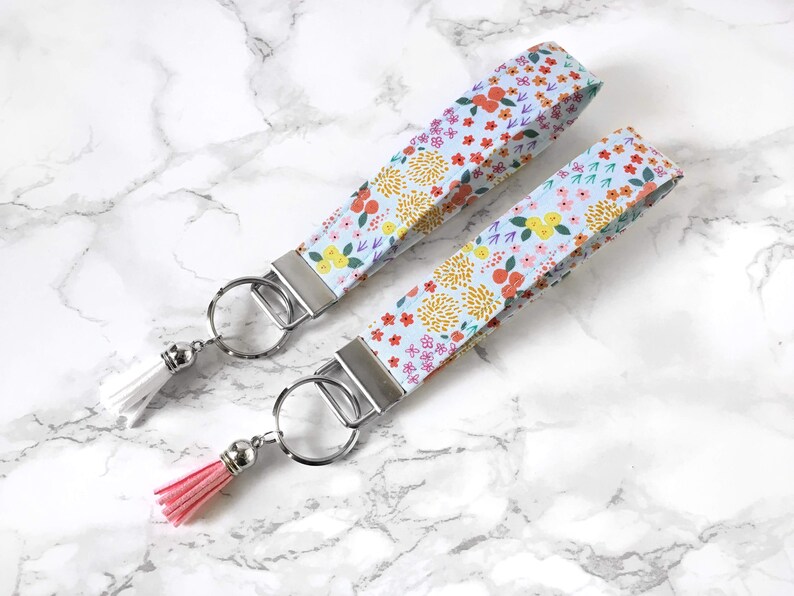 Floral Wristlet Keychain for Women Key Wristlet Gift for Her Etsy