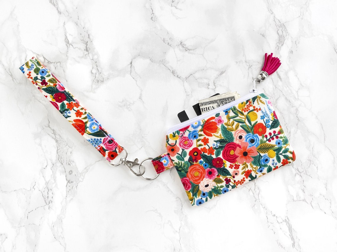 Rifle Paper Co Minimalist Keychain Wallet, Wallet for Women, Boho ...