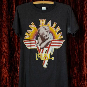 Vintage Van Halen 1984 Smoking Baby Concert T Shirt Unisex Etsy