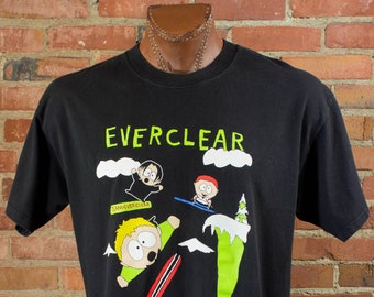 Everclear 1999 Cold As Fuck Tour South Park Black Concert T Shirt Unisex XL