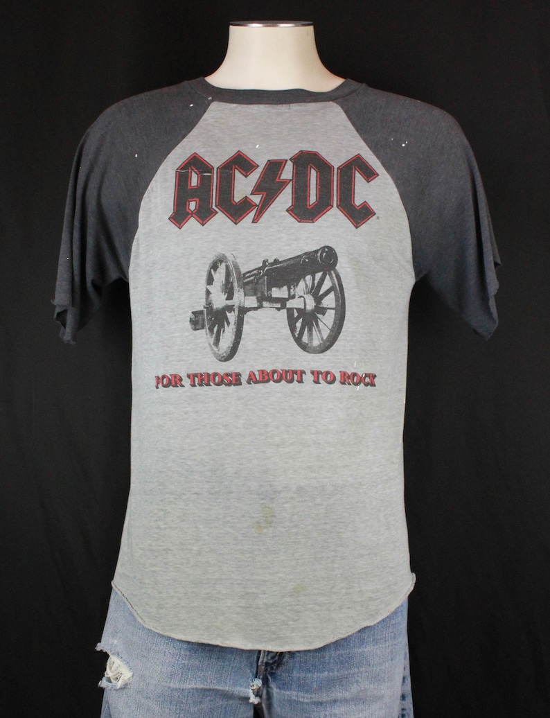 Vintage AC/DC Concert T Shirt 1981 for Those About to Rock | Etsy