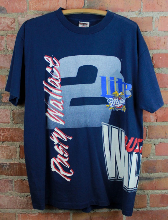 Vintage 90's Nascar Rusty Wallace Graphic T Shirt