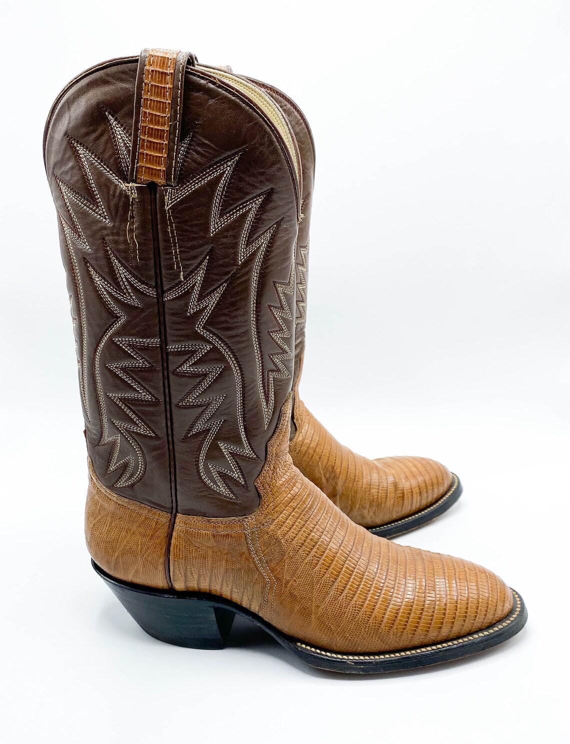 Men's Vintage 80's Hondo El Paso Texas Cowboy Boots Etsy