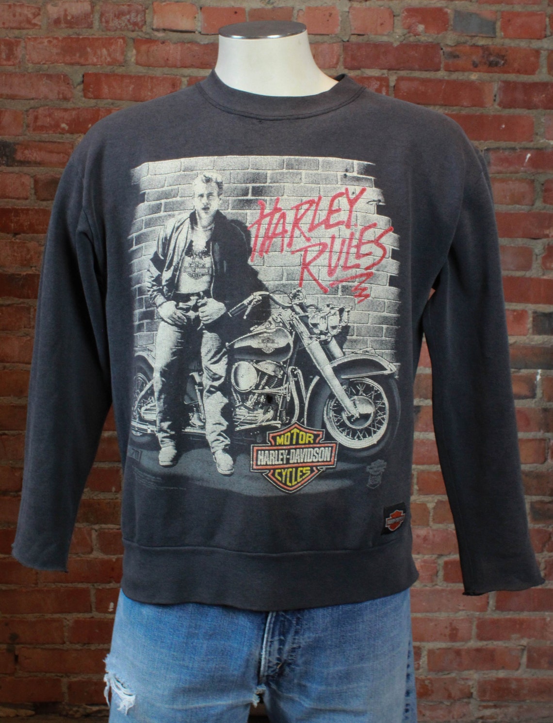Vintage Harley Davidson Sweatshirt 90's Harley Rules James | Etsy