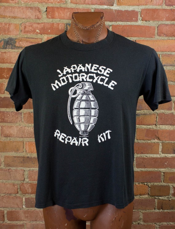 Harley Davidson 80s Japanese Motorcycle Repair Kit Black T Etsy